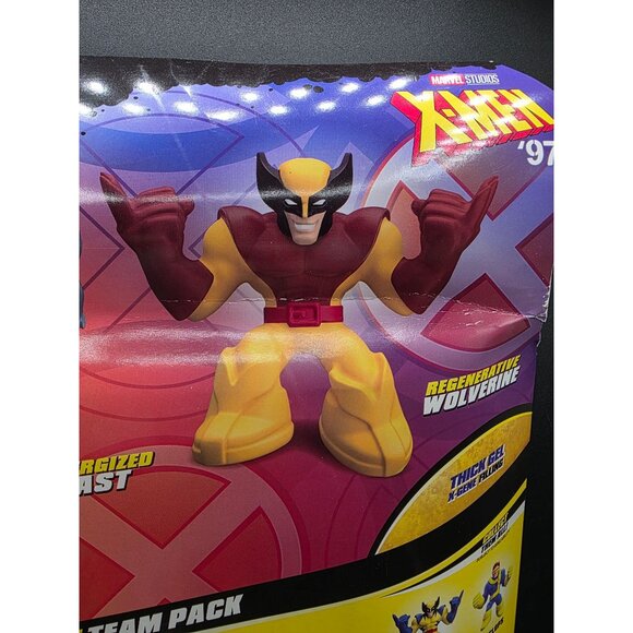 Heroes Of Goo Jit Zu X-Men 97 Stretchy Heroes Team Pack With Energized Beast & R - Picture 5 of 5